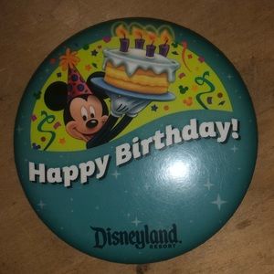 Disney Party Supplies - DisneyLand birthday button Disney Party Supplies - DisneyLand birthday button